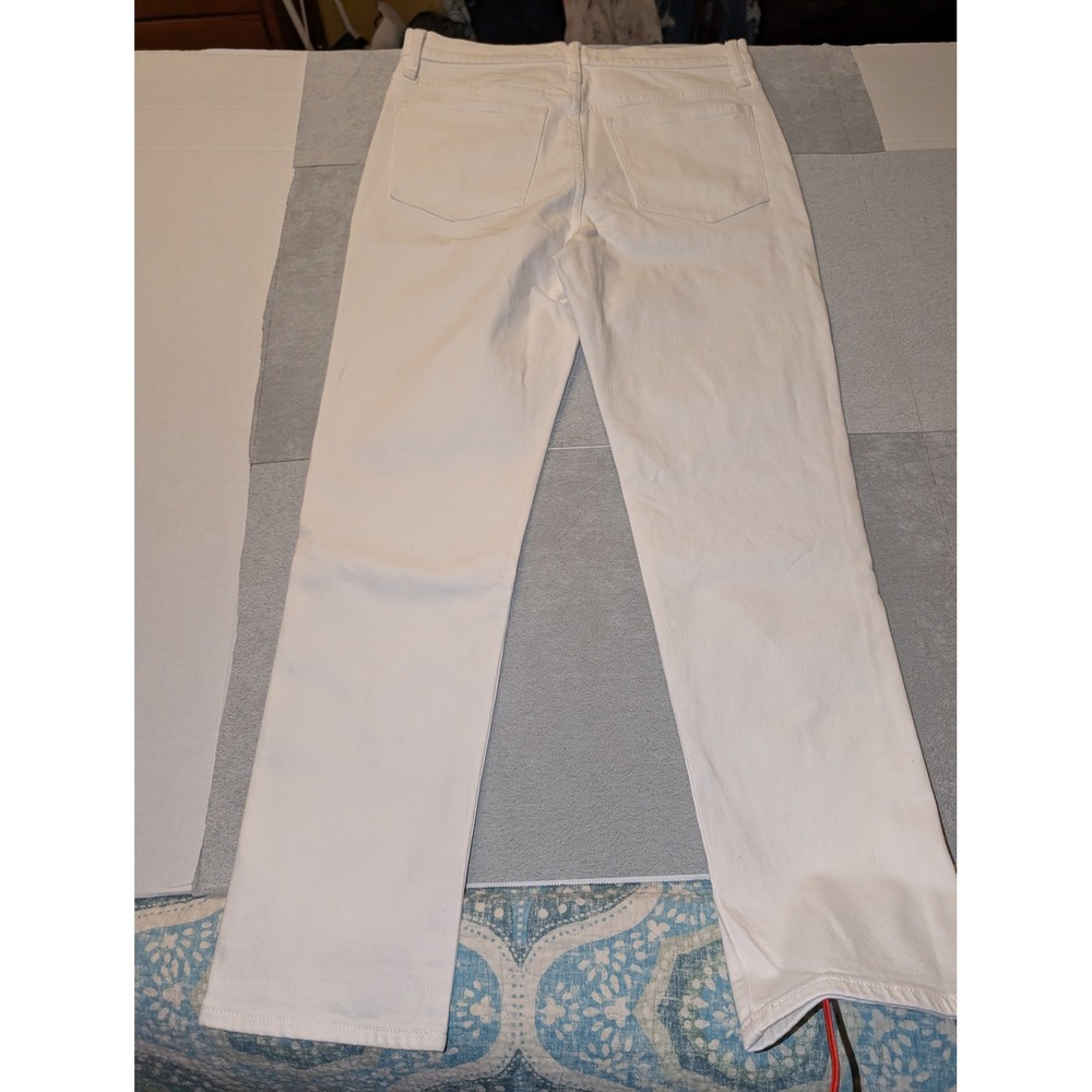 Madewell The High-Rise Slim Boyjean White Stretch Denim Jeans Women's Size 27 - Picture 5 of 5